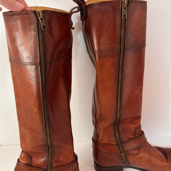 Frye Melissa Harness Riding Boots 7 - Picture 14 of 14